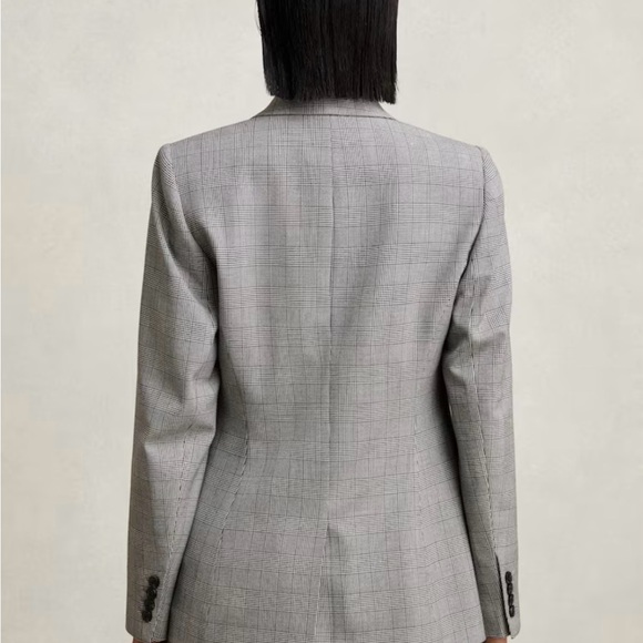 REISS- Brooklyn Gray Check Blazer+Pant Suit - Picture 6 of 9